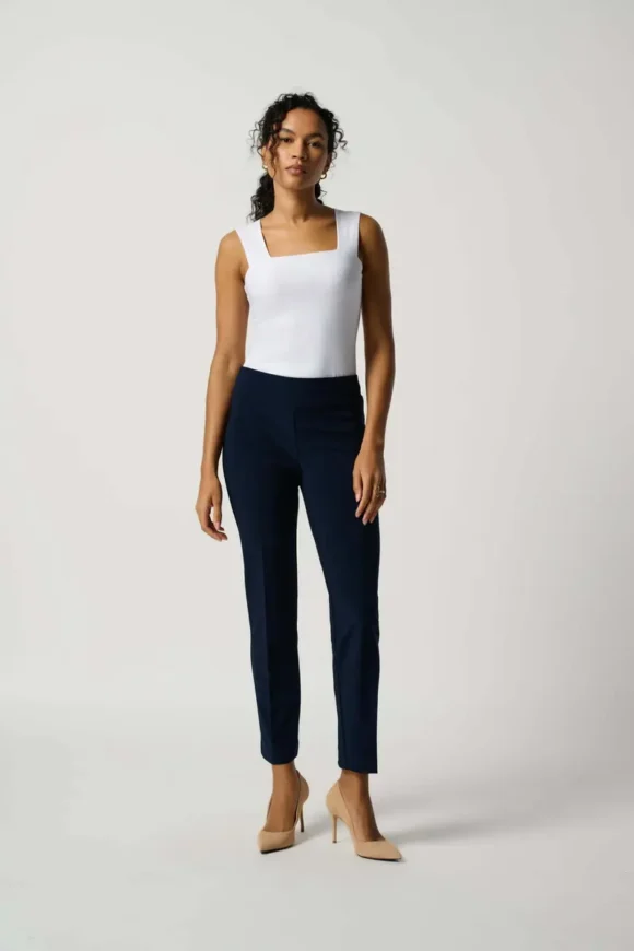 Joseph Ribkoff 143105 Midnight Blue Classic Straight Trousers