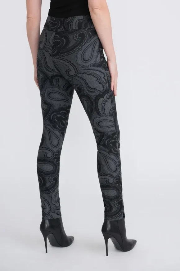 Joseph Ribkoff 204216 Grey/Black Print Trousers