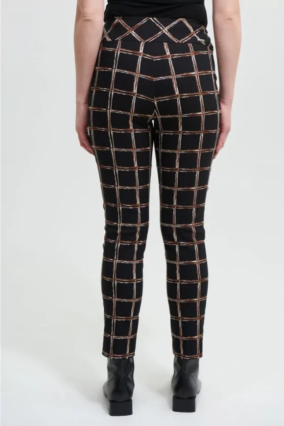Joseph Ribkoff 213643 Black/Multi Print Trousers