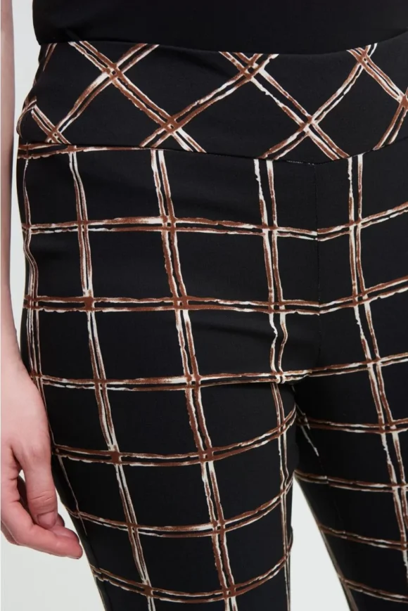 Joseph Ribkoff 213643 Black/Multi Print Trousers