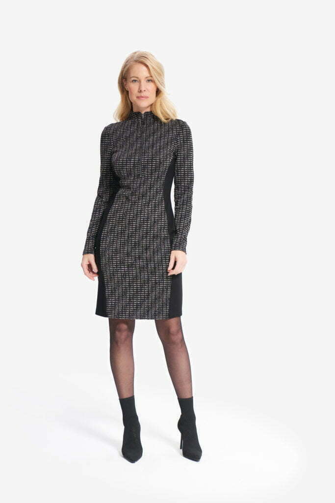 Joseph Ribkoff 214116 Black/Silver Dress