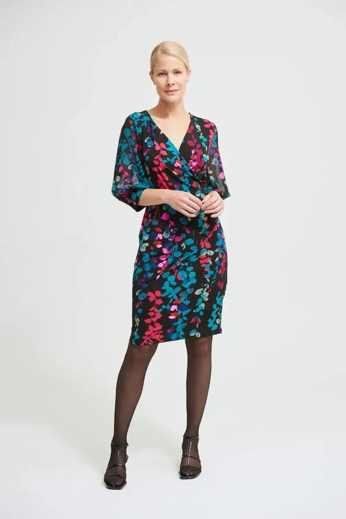 Joseph Ribkoff 213414 Black/Multi Dress