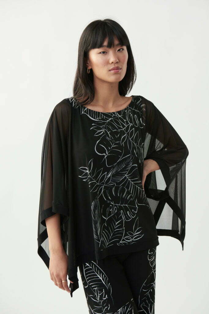 Joseph Ribkoff 221372 Black/Vanilla Top