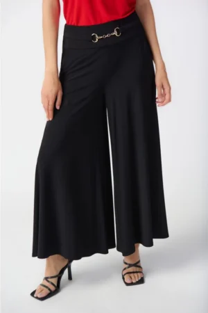 Joseph Ribkoff 241121 Black Culotte Trousers