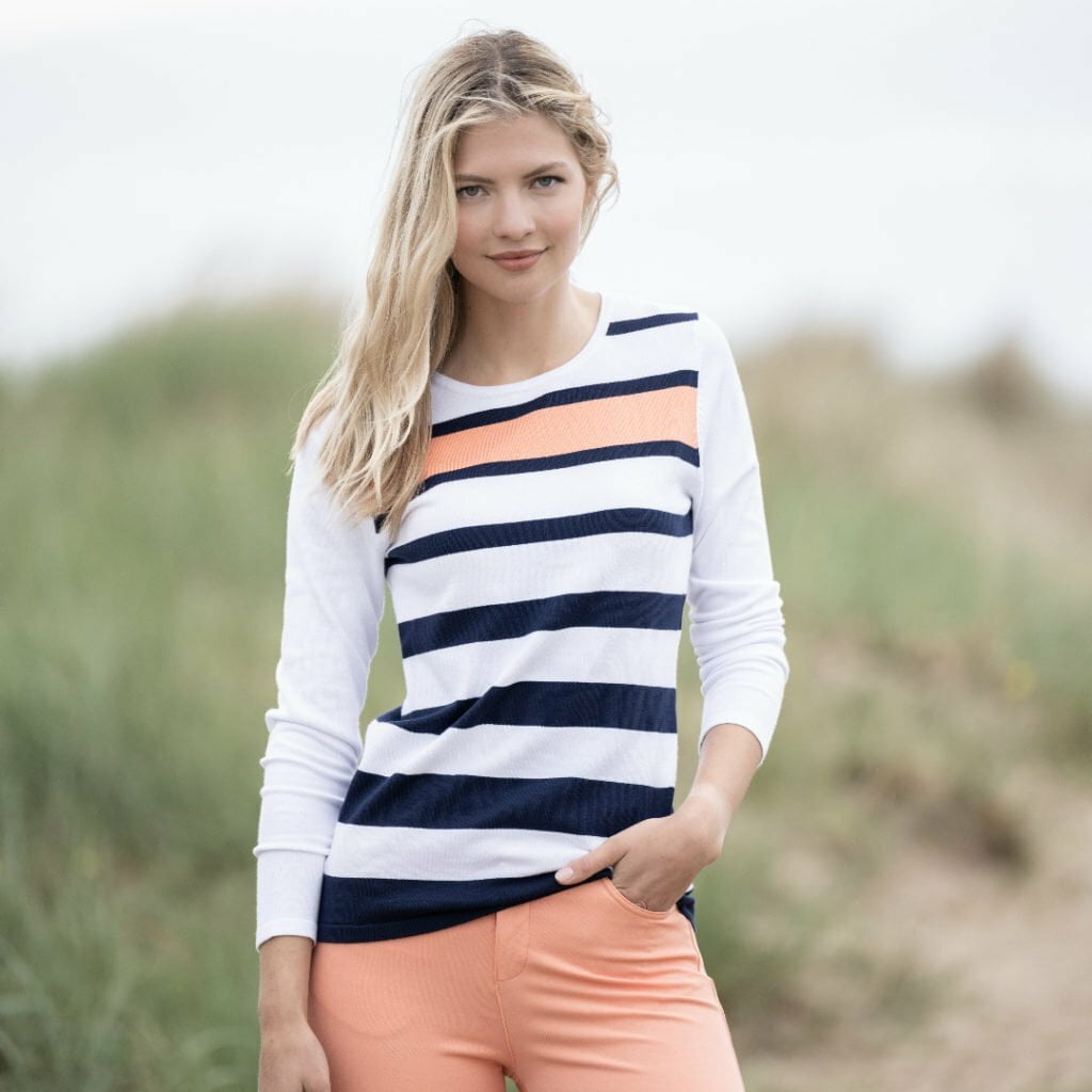 Marble 6507 White/Navy Jumper