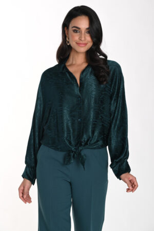 Frank Lyman 243283 Hunter Green Blouse