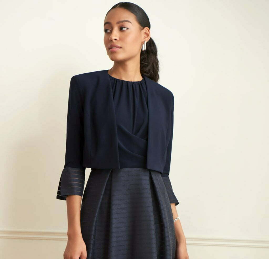 Joseph Ribkoff 221373 Midnight Blue Bolero