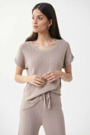 Joseph Ribkoff 222904 Sand Knit Top