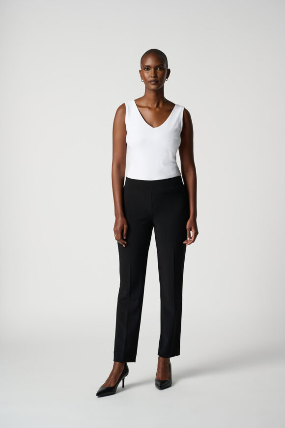 Joseph Ribkoff 143105 Black Classic Straight Trousers