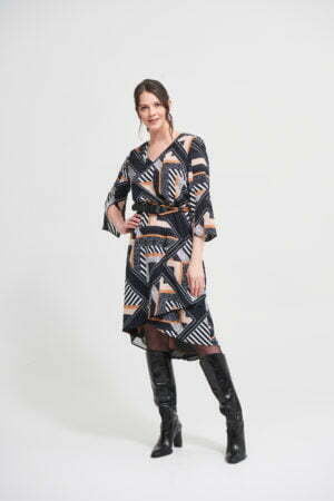 Joseph Ribkoff 213391 Black/Multi Dress