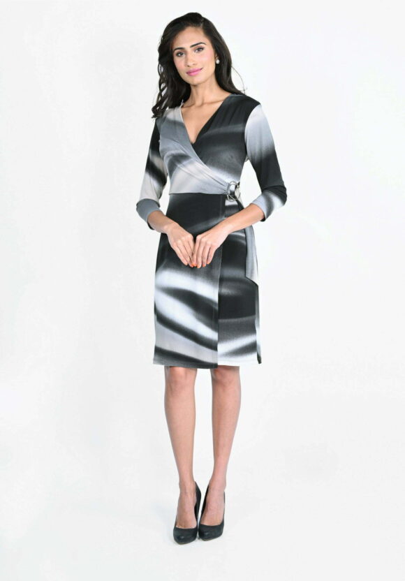 Frank Lyman 223238 Black/Beige Dress