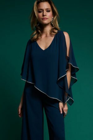 Joseph Ribkoff 223738 Shiny Trim Tunic