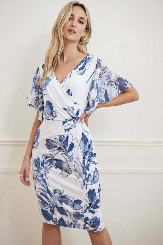 Joseph Ribkoff 221352 Blue/Multi Dress