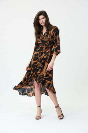 Joseph Ribkoff 224086 Maple/Black Dress
