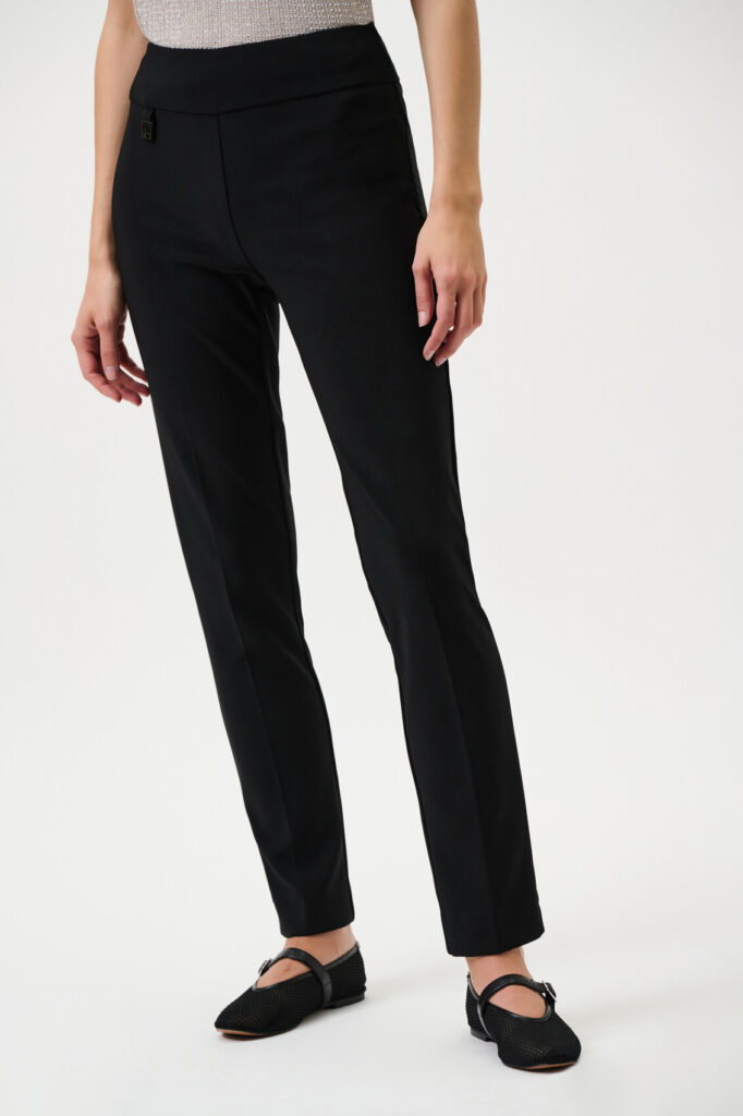Joseph Ribkoff 144092 Black Classic Tailored Slim Trousers