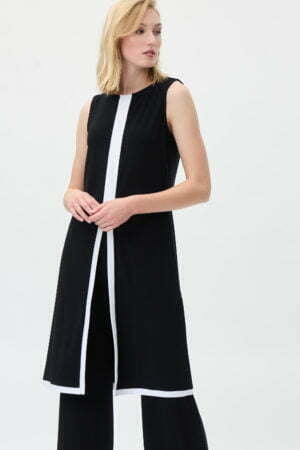 Joseph Ribkoff 231032 Black/Vanilla Tunic