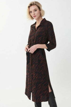 Joseph Ribkoff 223133 Black/Brown Dress