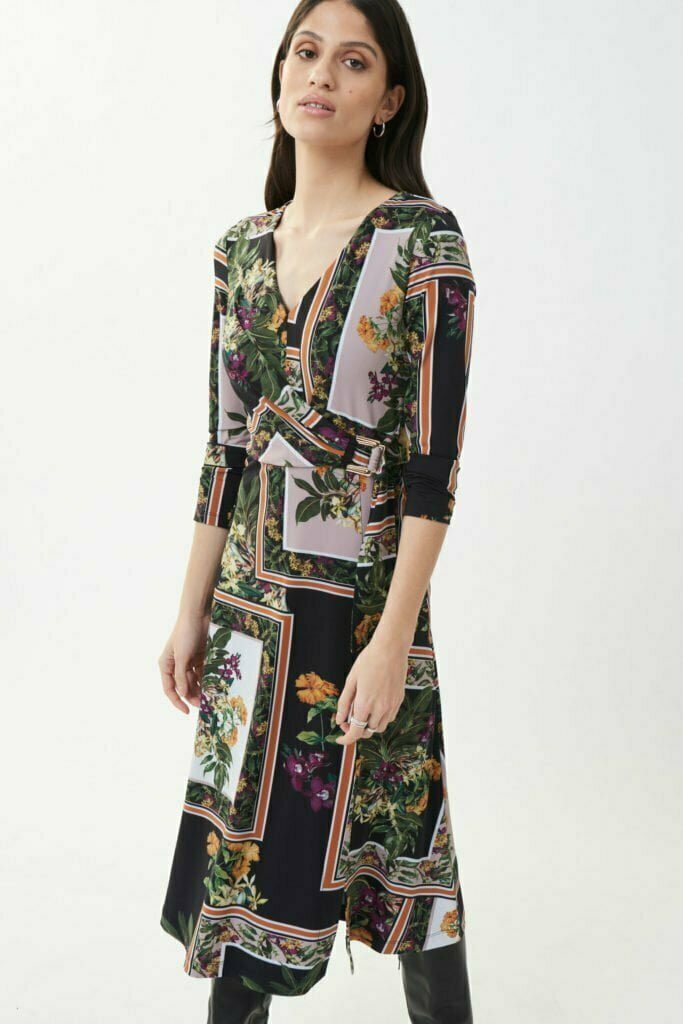 Joseph Ribkoff 223207 Black/Multi Dress