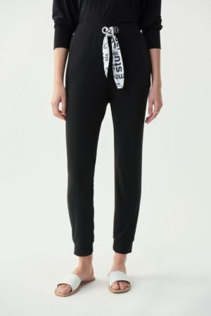 Joseph Ribkoff 221220 Black /Vanilla Trousers