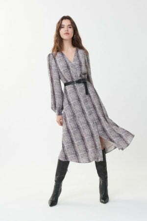 Joseph Ribkoff 223155 Beige/Black Dress