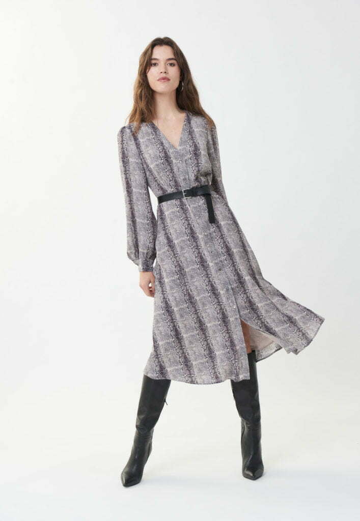 Joseph Ribkoff 223155 Beige/Black Dress
