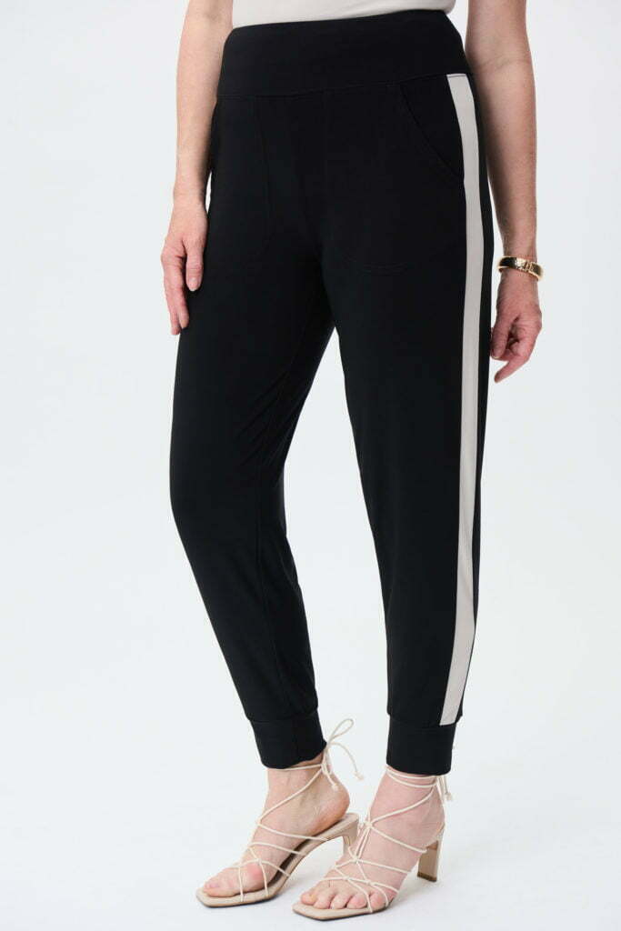 Joseph Ribkoff 231268 Black/Moonstone Trousers