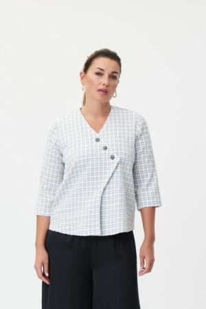 Joseph Ribkoff 232016 White/Black Jacket