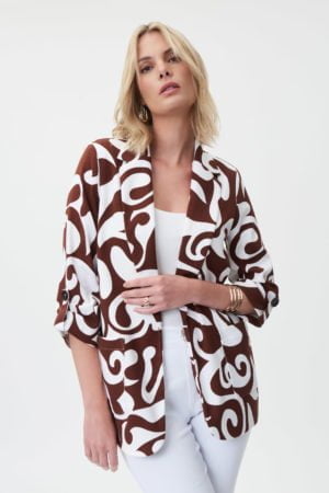 Joseph Ribkoff 232254 Brown/Vanilla Blazer