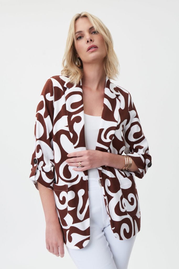 Joseph Ribkoff 232254 Brown/Vanilla Blazer