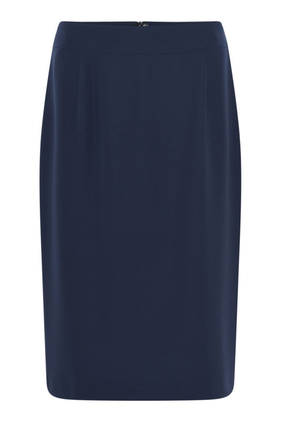 Habella 55109 Navy Straight Skirt