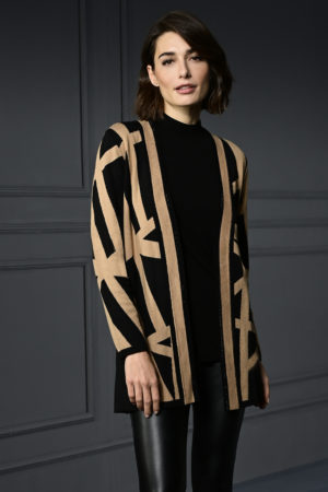 Habella 57137 Black/Beige Cardigan