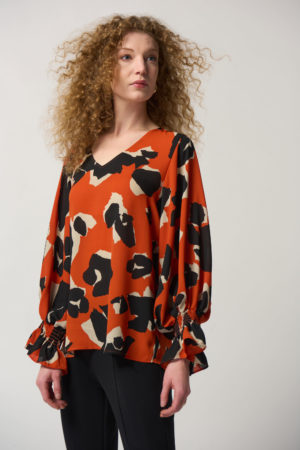 Joseph Ribkoff 233201 Puff Sleeve Top