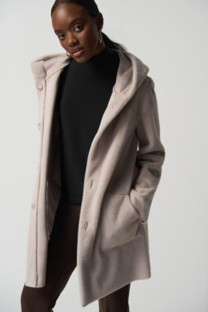 Joseph Ribkoff 233922 Faux Fur Reversible Mink Coat