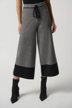 Joseph Ribkoff 233936 Black/Grey Knit Trousers