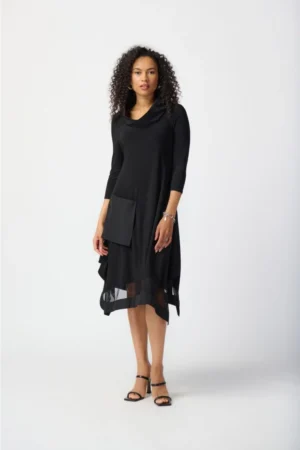 Joseph Ribkoff 241206 Black Handkerchief Dress
