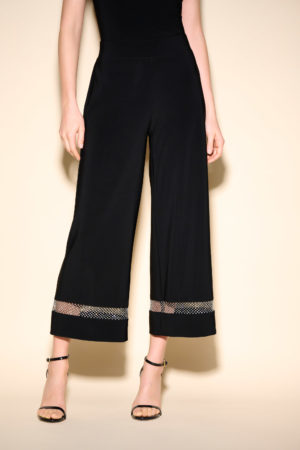 Joseph Ribkoff 233749 Black Rhinestone Trousers
