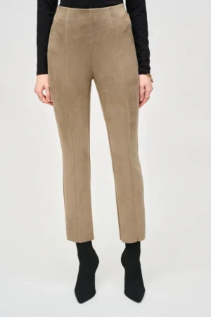 Joseph Ribkoff 243178 Java Scuba Suede Flared Trousers