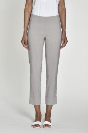 Robell 51568-5499 Bella Stone Cropped Trousers