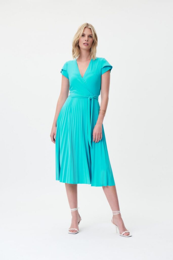 Joseph Ribkoff 232039 Wrap Pleated Dress