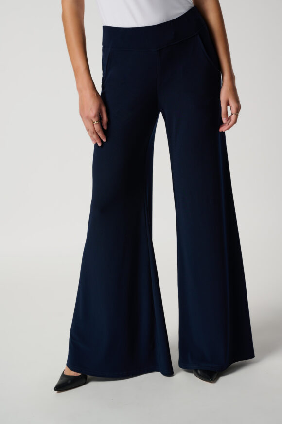 Joseph Ribkoff 161096 Midnight Blue Wide Leg Trousers