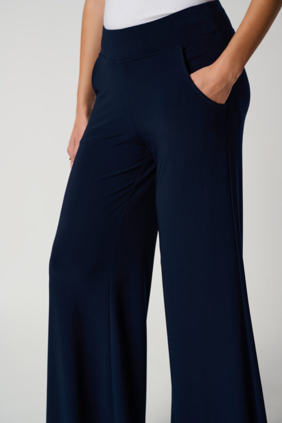 Joseph Ribkoff 161096 Midnight Blue Wide Leg Trousers