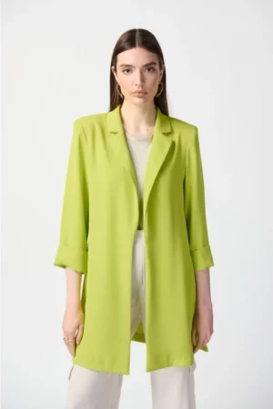 Joseph Ribkoff 211361 Key Lime Classic Long Blazer