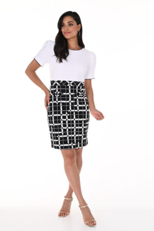 Frank Lyman 246108 Black/White Dress