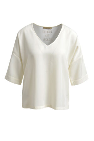 Smith & Soul 0324-0307 Off-White Oversized Top