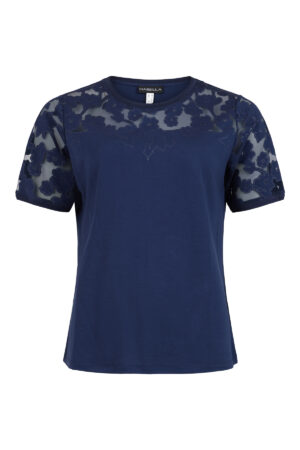 Habella 54173 Mesh Detail Top