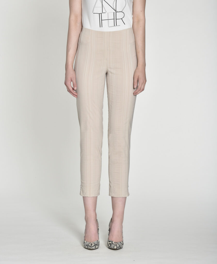 Robell Bella 52642-54554 Beige Cropped Trousers