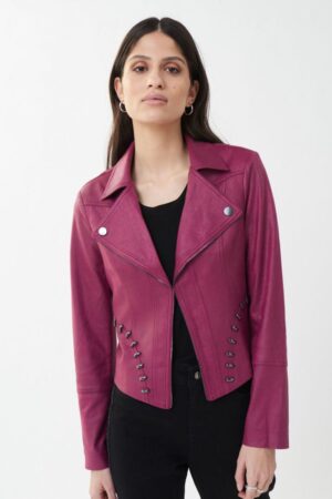 Joseph Ribkoff 223914 Vineyard Leatherette Jacket