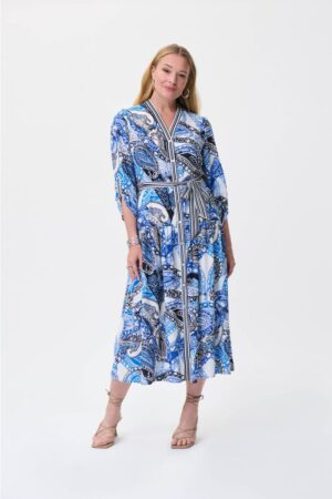 Joseph Ribkoff 231100 Vanilla/Multi Shirt Dress