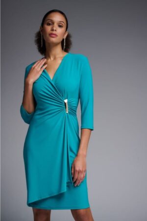 Joseph Ribkoff 231767 Ocean Blue Wrap Dress