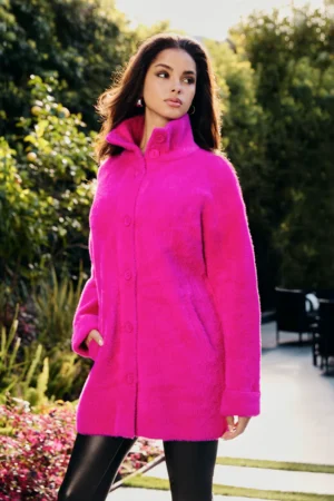 Frank Lyman 243507U Fuchsia Knit Jacket